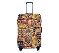 HJLUUFT African Textile Patchwork Print Travel Luggage Cover Suitcase Cover Protector Suitcase Washable Baggage Covers Anti-Scratch