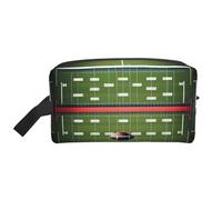 HJLUUFT American Football Field and Ball print Toiletry Bag for Men Women Traveling Toiletry Organizer Bag for Adult Door Room Essentials, White, One Size