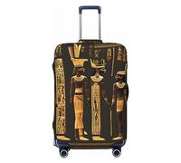 HJLUUFT Ancient Egyptian Hieroglyph Print Travel Luggage Cover Suitcase Cover Protector Suitcase Washable Baggage Covers Anti-Scratch
