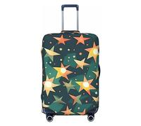 HJLUUFT Atomic Stars Retro Print Print Suitcase Cover Travel Luggage Cover Protector Suitcase Washable Baggage Covers Anti-Scratch