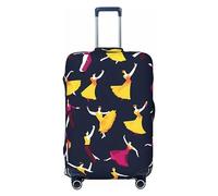 HJLUUFT Ballroom Dance Small Pattern Print Suitcase Cover Travel Luggage Cover Protector Suitcase Washable Baggage Covers Anti-Scratch