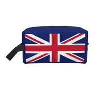 HJLUUFT British flag print Travel Toiletry Bag, Portable Makeup Cosmetic Bag Travel Essentials Organizer Travel Bag, White, One Size