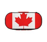 HJLUUFT Canadian flag print Pencil Bag Pouch Case,Pen Bags Pencil Pouch Organizer for Office College School Daily Use
