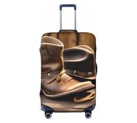 HJLUUFT Cowboy Hat and Boots Print Travel Luggage Cover Suitcase Cover Protector Suitcase Washable Baggage Covers Anti-Scratch