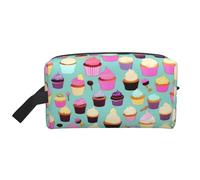 HJLUUFT Cupcake Pattern print Toiletry Bag for Men Women Traveling Toiletry Organizer Bag for Adult Door Room Essentials, White, One Size