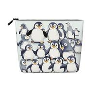 HJLUUFT Cute Baby Penguins Sketch print Travel Makeup Bags Cosmetic Organizer Bag Large Capacity Make up Bag Toiletry Bag for Women, Black, One Size