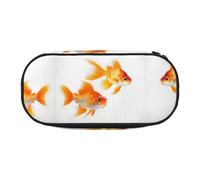 HJLUUFT Cute goldfishes print Pencil Bag Pouch Case,Pen Bags Pencil Pouch Organizer for Office College School Daily Use
