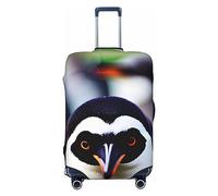 HJLUUFT Cute Penguin Head Print Suitcase Cover Travel Luggage Cover Protector Suitcase Washable Baggage Covers Anti-Scratch