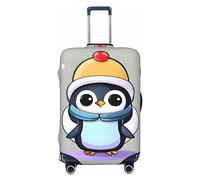 HJLUUFT Cute Penguin Print Print Suitcase Cover Travel Luggage Cover Protector Suitcase Washable Baggage Covers Anti-Scratch