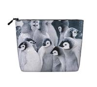 HJLUUFT Cute penguin1 print Travel Makeup Bags Cosmetic Organizer Bag Large Capacity Make up Bag Toiletry Bag for Women, Black, One Size