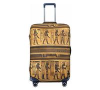 HJLUUFT Egypt Hieroglyphics Print Travel Luggage Cover Suitcase Cover Protector Suitcase Washable Baggage Covers Anti-Scratch