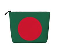 HJLUUFT Flag of Bangladesh print Travel Makeup Bags Cosmetic Organizer Bag Large Capacity Make up Bag Toiletry Bag for Women, Black, One Size