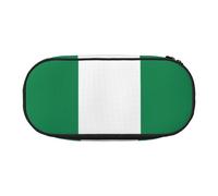 HJLUUFT Flag of Nigeria print Pencil Bag Pouch Case,Pen Bags Pencil Pouch Organizer for Office College School Daily Use