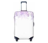 HJLUUFT Framing Lilac Flowers Print Suitcase Cover Travel Luggage Cover Protector Suitcase Washable Baggage Covers Anti-Scratch