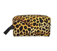 HJLUUFT Fun leopard prints print Toiletry Bag for Men Women Traveling Toiletry Organizer Bag for Adult Door Room Essentials, White, One Size