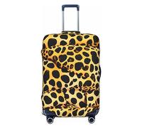 HJLUUFT Fun Leopard Prints Print Travel Luggage Cover Suitcase Cover Protector Suitcase Washable Baggage Covers Anti-Scratch