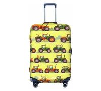 HJLUUFT Green Fields Farming Machine Print Travel Luggage Cover Suitcase Cover Protector Suitcase Washable Baggage Covers Anti-Scratch