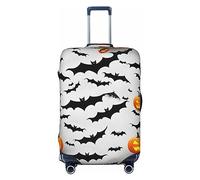 HJLUUFT Halloween Flying Bats Print Suitcase Cover Travel Luggage Cover Protector Suitcase Washable Baggage Covers Anti-Scratch