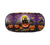 HJLUUFT Happy Halloween Day print Pencil Bag Pouch Case,Pen Bags Pencil Pouch Organizer for Office College School Daily Use