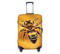 HJLUUFT Honey-bee Print Travel Luggage Cover Suitcase Cover Protector Suitcase Washable Baggage Covers Anti-Scratch