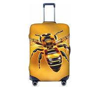 HJLUUFT Honey-bee Print Travel Luggage Cover Suitcase Cover Protector Suitcase Washable Baggage Covers Anti-Scratch