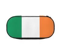 HJLUUFT Irish flag print Pencil Bag Pouch Case,Pen Bags Pencil Pouch Organizer for Office College School Daily Use