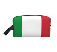 HJLUUFT Italian Flag Travel Toiletry Bag, Portable Makeup Cosmetic Bag, Travel Utensils, Organiser, Travel Bag, White/Opulent Garden, One Size, White/Opulent Garden, standard size