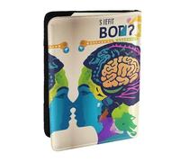 HJLUUFT Left and Right Brain Advantage Print Leather Passport Wallet for Men Women, Passport Holder Case Travel Passport Cover for Family