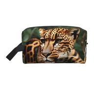 HJLUUFT Leopard pattern print Toiletry Bag for Men Women Traveling Toiletry Organizer Bag for Adult Door Room Essentials, White, One Size