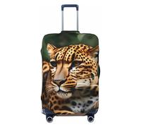 HJLUUFT Leopard Pattern Print Travel Luggage Cover Suitcase Cover Protector Suitcase Washable Baggage Covers Anti-Scratch