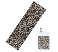 Hjluuft Leopard Print Print Gym Towels for Working Out,Adopt Cooling Technology. Suitable for Yoga, Sports, Running and Exercise