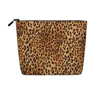 HJLUUFT Leopard Print print Makeup Bag Travel Toiletry Bag,Make Up Bags for Women Makeup Organizer Toiletries Accessories, Black, One Size