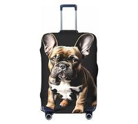 HJLUUFT Long Ears French Bulldog Print Suitcase Cover Travel Luggage Cover Protector Suitcase Washable Baggage Covers Anti-Scratch