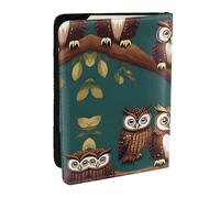 HJLUUFT Magic owel Print Leather Passport Wallet for Men Women, Passport Holder Case Travel Passport Cover for Family