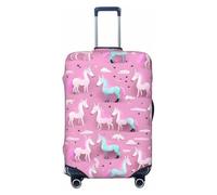 HJLUUFT Many Unicorns Pink Print Travel Luggage Cover Suitcase Cover Protector Suitcase Washable Baggage Covers Anti-Scratch