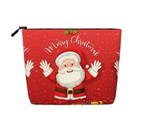 HJLUUFT Merry Christmas. print Travel Makeup Bags Cosmetic Organizer Bag Large Capacity Make up Bag Toiletry Bag for Women, Black, One Size