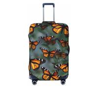 HJLUUFT Monarch Butterflies Print Travel Luggage Cover Suitcase Cover Protector Suitcase Washable Baggage Covers Anti-Scratch
