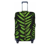 HJLUUFT Natural Plant Silhouette Fern Leaf Print Travel Luggage Cover Suitcase Cover Protector Suitcase Washable Baggage Covers Anti-Scratch