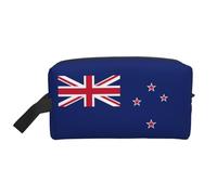 HJLUUFT New Zealand Flag print Travel Toiletry Bag, Portable Makeup Cosmetic Bag Travel Essentials Organizer Travel Bag, White, One Size