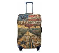 HJLUUFT Old maps of The USA Print Suitcase Cover Travel Luggage Cover Protector Suitcase Washable Baggage Covers Anti-Scratch