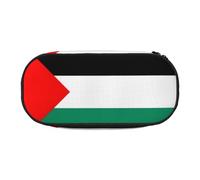 HJLUUFT Palestine flag print Pencil Case Simple Sturdy Multifunctional Pencil Bag Office Stationery Organizer