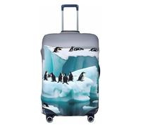 HJLUUFT Penguins On The Iceberg Print Travel Luggage Cover Suitcase Cover Protector Suitcase Washable Baggage Covers Anti-Scratch