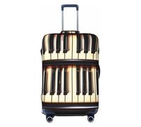 HJLUUFT Piano Keys Print Suitcase Cover Travel Luggage Cover Protector Suitcase Washable Baggage Covers Anti-Scratch