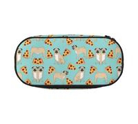 HJLUUFT Pizza Party. print Pencil Bag Pouch Case,Pen Bags Pencil Pouch Organizer for Office College School Daily Use