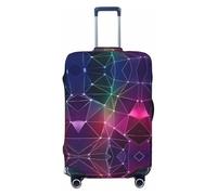 HJLUUFT Red Galaxy Constellation Print Suitcase Cover Travel Luggage Cover Protector Suitcase Washable Baggage Covers Anti-Scratch