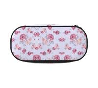 HJLUUFT Red Roses Floral print Pencil Bag Pouch Case,Pen Bags Pencil Pouch Organizer for Office College School Daily Use