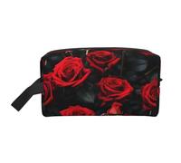 HJLUUFT rose flower print Toiletry Bag for Men Women Traveling Toiletry Organizer Bag for Adult Door Room Essentials, White, One Size