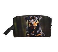 HJLUUFT rottweiler wallpaper print Toiletry Bag for Men Women Traveling Toiletry Organizer Bag for Adult Door Room Essentials, White, One Size