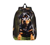 HJLUUFT rottweiler wallpaper Water-Resistant Backpack - Stylish Laptop Backpack for Men - Large Capacity Travel Backpack - Unisex