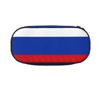 HJLUUFT Russian Flag print Pencil Bag Pouch Case,Pen Bags Pencil Pouch Organizer for Office College School Daily Use